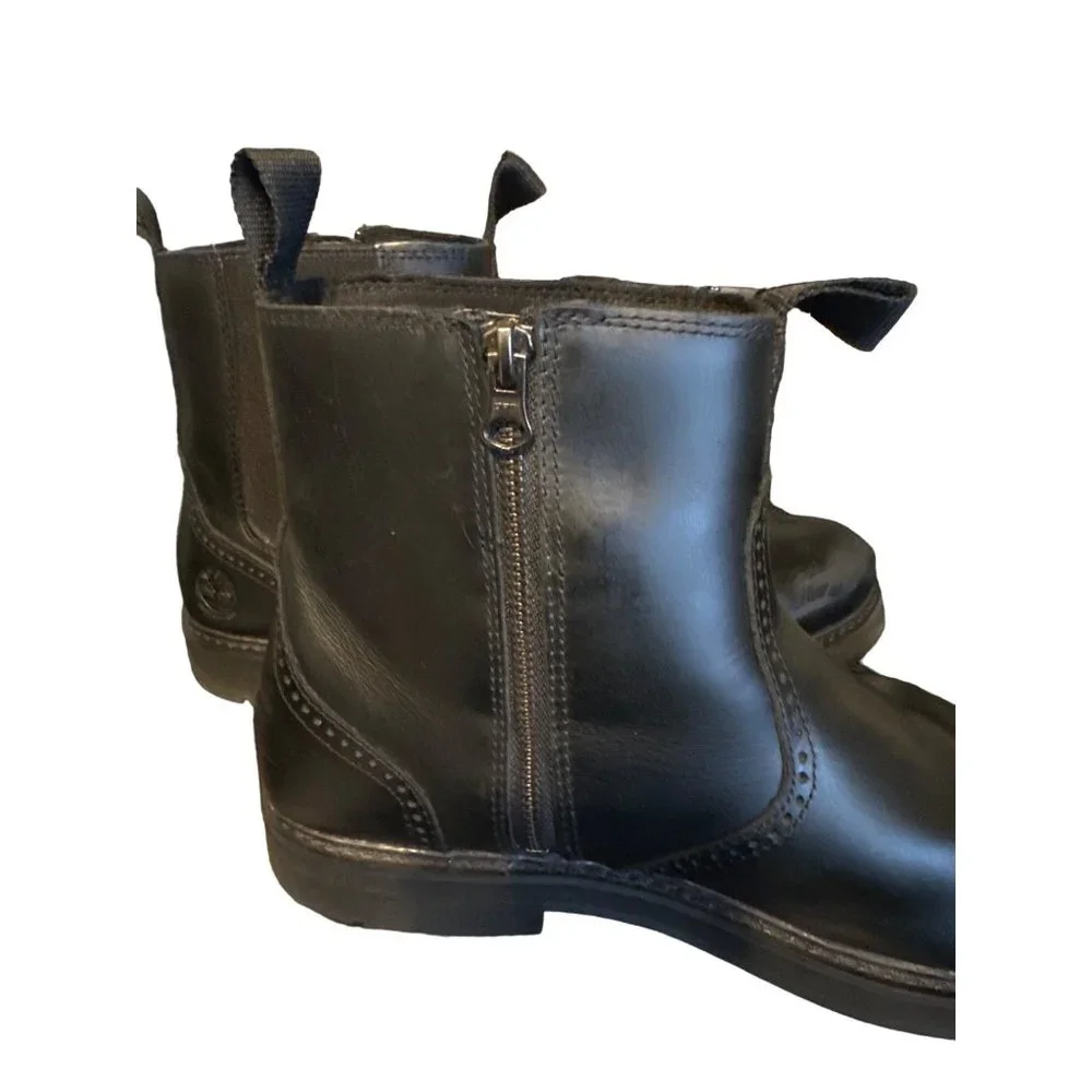Timberland black 9.5 Waterproof Men’s side zip‎ boot